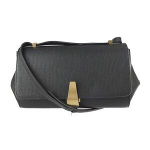 BOTTEGA VENETA Black Leather Shoulder Bag